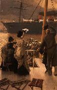 James Tissot Goodbye, on the Mersey, oil painting artist